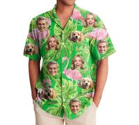 Custom Hawaiian Shirts for Men,Personalised Face Shirt,Hawaiian Shirt with Face,Shiteshirts for Men,Custom Funny Shirts