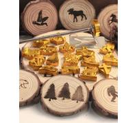 Custom Heat Stamp Personalized Logo Branding Iron Stamp for Wood Leather Steak Cake Bread Handcrafted by Design
