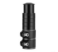 Custom Height Adjustment Bicycle Stem Raiser for Optimal Comfort and Performance on Trails (13CM Black)
