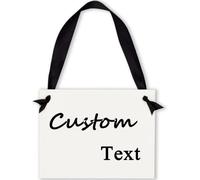 Custom Here Comes the Bride Sign, Personlize Ring Bearer Sign, Bridal Shower Gift, Here Comes the Bride Sign for Wedding, Daddy Here Comes the Bride Sign (White)