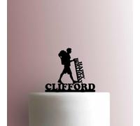 Custom Hiker Happy Birthday Name Acrylic Cake Topper 3mm Thick Premium Laser Cut Cake Decoration for Birthday, Wedding, Baby Shower & Party Cakes Durable Reusable