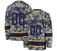Custom Hockey Jersey,Camouflage Sports Shirt,Pullover Long Sleeves,Personalized Hockey Fans Gifts for Men Women Youth Kids