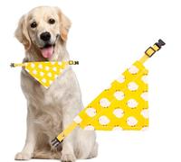 Custom Holiday Pet Scarf - Personalized Dog Bandana with Name & Pattern, Washable Polyester