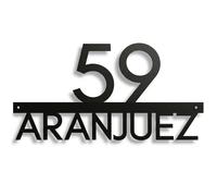 Custom House Door Number Sign, Modern Black Front Door Numbers, 3D Floating Effectdoor Number Plaques, Large Rust-Resistant Alloy House Address Plaque for Home, Mailbox, Apartment, Hotel & Courtyard