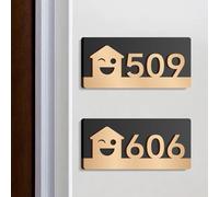 Custom House Number Plaque - Acrylic Personalized Address Sign with Adhesive Backing for Easy Installation, Customizable Address Plaques for Homes, Offices, and Buildings (house)