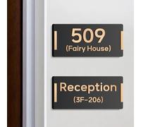 Custom House Number Plaque - Acrylic Personalized Address Sign with Adhesive Backing for Easy Installation, Customizable Address Plaques for Homes, Offices, and Buildings (routine)