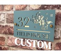 Custom House Number Plaque, Personalized Address Sign with Family Name, Custom Outdoor Home Numbers Street Name, Unique Housewarming Gift