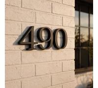 Custom House Numbers | ONE CHARACTER ONLY | 3D Printed ABS Door Numbers | Modern Address Sign | Personalised Home Number Plaque
