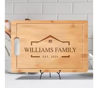 Custom Housewarming Gift - Engraved Cutting Board for New Homeowners, First Home Gift for Couple, Family, Friends - Kitchen Decor