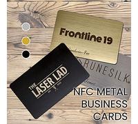 Custom Hybrid NFC Metal Business Card - Premium NFC Smart Card NTAG215 (Black)