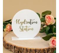 Custom Hydration Station Acrylic Drink Sign