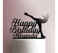 Custom Ice Skating Happy BirthdayAcrylic Cake Topper 3mm Thick Premium Laser Cut Cake Decoration for Birthday, Wedding, Baby Shower & Party Cakes Durable Reusable