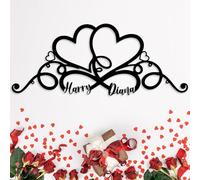 Custom Infinity Heart Sign - Personalized Metal Name Sign, Unique Love Wall Decor for Couples, Perfect for Christmas, Valentine's Day, Anniversary, or Wedding