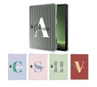 Custom Initials Case For 2025 New Samsung Galaxy Tab Active5 Pro 10.1 Inch Sm-X356b Sm-X350 Personalized Motto Picture Logo Text Name Transparent Shockproof Slim Tpu Transparent Tablet Protective Case