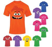 Custom Inside Our Feeling 2 Characters Out Costumes Emotional T Shirt Design Custom Tees - Adults & Kids, Funny Characters Angry - Anxiety - Joy - Embarrassment - Fear Halloween Tshirt Anxeity Orange