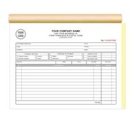 Custom Invoice Book with Logo 100 Set Personalized Receipt Books Customized Invoices for Small Business 2 - Parts Carbonless Duplicate Invoice Forms NCR Books