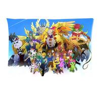 Custom Japanese Anime Cartoon Digimon Cool Digital Pets Rectangular Pillow Case 20x30 Inches Creative Personalized Pillowcase Bedding Pillow Slips