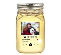 Custom Jar Light Gift for Couples - Add Names, Date & Picture - Personalized Romantic Gift for Him Her on Valentine's Day, Wedding, or Anniversary