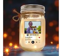 Custom Jar Night Light for Couples - Add Name, Photo, and Special Date - Perfect Valentine's Day or Wedding Gift for Husband, Wife, Boyfriend, Girlfriend