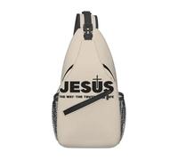 Custom Jesus Christ The Way Truth The Life Sling Bag Religion Cross Christian Faith Crossbody Chest Backpack Shoulder Daypack