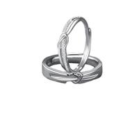 Custom Jewelry Engagement Rings in Real 9.25 Silver Sterling Love Knot Adjustable Popular for Couple Sister Valentines Day