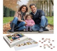 Custom Jigsaw Puzzle From Photo-1000/1500/2000/3000/4000/5000 Piece, Personalised Jigsaw Puzzle for Adults, Customized Wood with Picture Gifts for Family,Friend,Christmas, Valentine's Day h-218