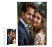 Custom Jigsaw Puzzle From Photo - 35-6000 Personalised Jigsaw Puzzle, Customized Wood with Picture Gifts for Family, Friend, Lover on Wedding, Birthday, Christmas, Valentine's Day (3000) x-191