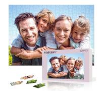 Custom Jigsaw Puzzle from Photo - 70/300/500/1000 Personalised Jigsaw Puzzle,Customized Wood with Picture Gifts for Family,Friend,Lover on Wedding,Birthday,Christmas,Valentine's Day (300 PCS)