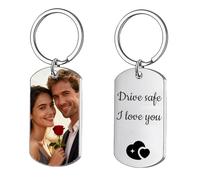 Custom Keychain,1-10PCS Personalized Photos and Engraved Text - Present for Dad, Mom, Loved Ones - Personalized Key Ring with Custom Messages - Special Key Fob for Memorable Family Moments
