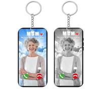 Custom Keychain With Photo Text, The Call I Wish I Could Take, Personalized Acrylic Memorial Sympathy Gift Double Sided (Style 2)