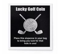 Custom Label Design Ltd Lucky Golf Sixpence Coin - Golfer Gift for Men, Dad or Husband, Good Luck Golf Token, Birthday, Father’s Day