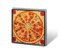 Custom Lapel Pin for Men Women Cute A Full Pizza Brooch Pins for Hats Bags Jackets Backpacks Suits Shirts Shawls Scarves Decoration Jewelry Charms Badge Button Clothing Accessories
