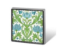 Custom Lapel Pin for Men Women Cute Blue And Green Pattern Brooch Pins for Hats Bags Jackets Backpacks Suits Shirts Shawls Scarves Decoration Jewelry Charms Badge Button Clothing Accessories