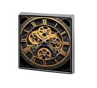 Custom Lapel Pin for Men Women Cute Clock Gear Brooch Pins for Hats Bags Jackets Backpacks Suits Shirts Shawls Scarves Decoration Jewelry Charms Badge Button Clothing Accessories