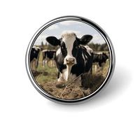 Custom Lapel Pin for Men Women Cute Cute Cows Brooch Pins for Hats Bags Jackets Backpacks Suits Shirts Shawls Scarves Decoration Jewelry Charms Badge Button Clothing Accessories