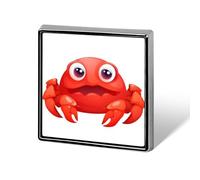 Custom Lapel Pin for Men Women Cute Cute Red Crab Brooch Pins for Hats Bags Jackets Backpacks Suits Shirts Shawls Scarves Decoration Jewelry Charms Badge Button Clothing Accessories