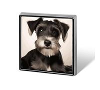 Custom Lapel Pin for Men Women Cute Cute Schnauzer Brooch Pins for Hats Bags Jackets Backpacks Suits Shirts Shawls Scarves Decoration Jewelry Charms Badge Button Clothing Accessories