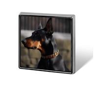 Custom Lapel Pin for Men Women Cute Doberman Brooch Pins for Hats Bags Jackets Backpacks Suits Shirts Shawls Scarves Decoration Jewelry Charms Badge Button Clothing Accessories