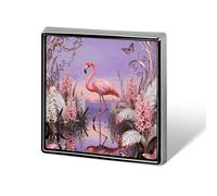 Custom Lapel Pin for Men Women Cute Flamingo Hyacinth Brooch Pins for Hats Bags Jackets Backpacks Suits Shirts Shawls Scarves Decoration Jewelry Charms Badge Button Clothing Accessories