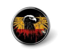 Custom Lapel Pin for Men Women Cute Germany Flag Eagle Brooch Pins for Hats Bags Jackets Backpacks Suits Shirts Shawls Scarves Decoration Jewelry Charms Badge Button Clothing Accessories