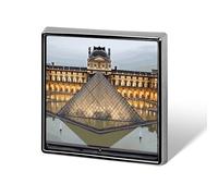 Custom Lapel Pin for Men Women Cute Louvre Museum in Paris Brooch Pins for Hats Bags Jackets Backpacks Suits Shirts Shawls Scarves Decoration Jewelry Charms Badge Button Clothing Accessories