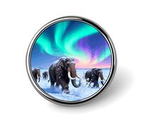 Custom Lapel Pin for Men Women Cute Mammoth Migration Brooch Pins for Hats Bags Jackets Backpacks Suits Shirts Shawls Scarves Decoration Jewelry Charms Badge Button Clothing Accessories
