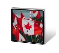 Custom Lapel Pin for Men Women Cute Many Small Canadian Flags Brooch Pins for Hats Bags Jackets Backpacks Suits Shirts Shawls Scarves Decoration Jewelry Charms Badge Button Clothing Accessories