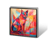 Custom Lapel Pin for Men Women Cute Modern Art Cat Brooch Pins for Hats Bags Jackets Backpacks Suits Shirts Shawls Scarves Decoration Jewelry Charms Badge Button Clothing Accessories