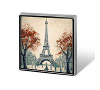 Custom Lapel Pin for Men Women Cute Paris City Tree Eiffel Tower Art Brooch Pins for Hats Bags Jackets Backpacks Suits Shirts Shawls Scarves Decoration Jewelry Charms Badge Button Clothing Accessories
