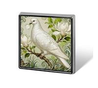Custom Lapel Pin for Men Women Cute Pigeon Magnolia Bloom Brooch Pins for Hats Bags Jackets Backpacks Suits Shirts Shawls Scarves Decoration Jewelry Charms Badge Button Clothing Accessories