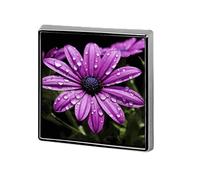 Custom Lapel Pin for Men Women Cute Purple Daisy Brooch Pins for Hats Bags Jackets Backpacks Suits Shirts Shawls Scarves Decoration Jewelry Charms Badge Button Clothing Accessories