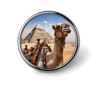 Custom Lapel Pin for Men Women Cute Pyramid Camel Brooch Pins for Hats Bags Jackets Backpacks Suits Shirts Shawls Scarves Decoration Jewelry Charms Badge Button Clothing Accessories
