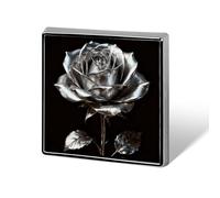 Custom Lapel Pin for Men Women Cute Silver Rose Gothic Brooch Pins for Hats Bags Jackets Backpacks Suits Shirts Shawls Scarves Decoration Jewelry Charms Badge Button Clothing Accessories