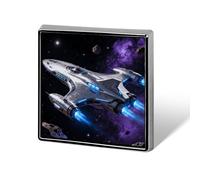Custom Lapel Pin for Men Women Cute Spaceship Voyage Brooch Pins for Hats Bags Jackets Backpacks Suits Shirts Shawls Scarves Decoration Jewelry Charms Badge Button Clothing Accessories